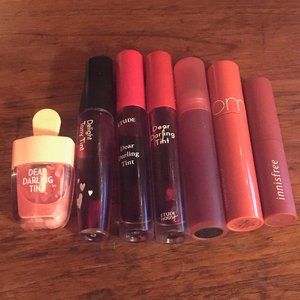 Korean Lip Tints (Many shades and brands- $5 each)